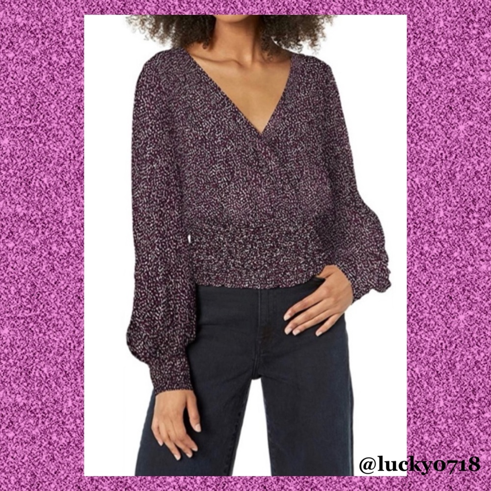 Parker NWOT Purple Matilde Long Sleeve Silk Blouse Sz S